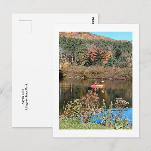 Kayak Ride Postkarte (Vorne/Hinten)