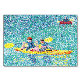 Kayak River Transportation Reading Flashcards Tischnummer