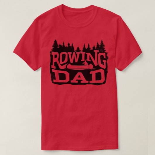 Kayak Rowing Dad T-Shirt (Design vorne)