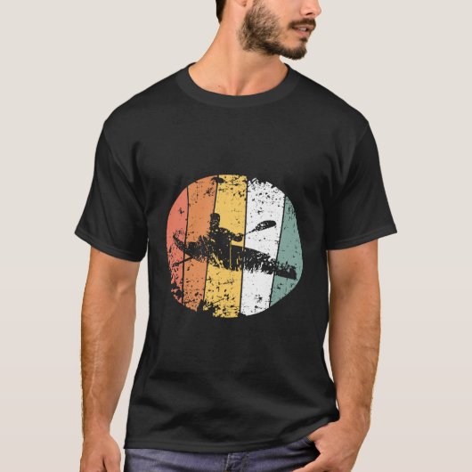 Kayak Rowing Rower Vintag T-Shirt (Vorderseite)
