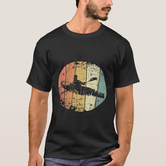 Kayak Rowing Rower Vintage T-Shirt (Vorderseite)