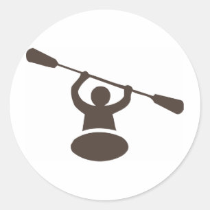 Kayak Runder Aufkleber