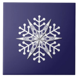 Kayak Snowflake Trivet Fliese