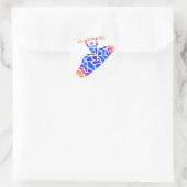 Kayak some Daze Runder Aufkleber (Tasche)