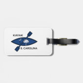 Kayak South Carolina Flag Gepäckanhänger (Rückseite horizontal)