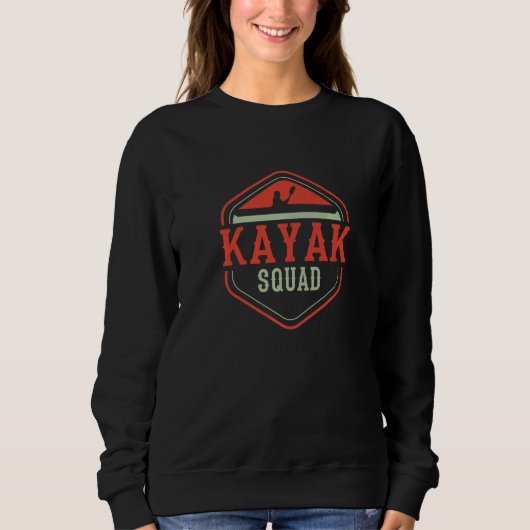 Kayak Squad Canoe Wildlife Nature Kayaking Sweatshirt (Vorderseite)