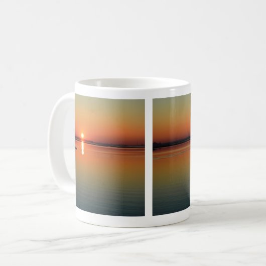 Kayak Sunset Tasse (Vorderseite Links)
