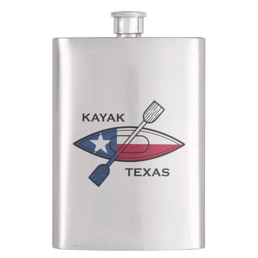 Kayak Texas Flag Flachmann (Vorderseite)