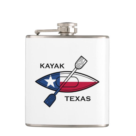 Kayak Texas Flag Flachmann (Vorderseite)