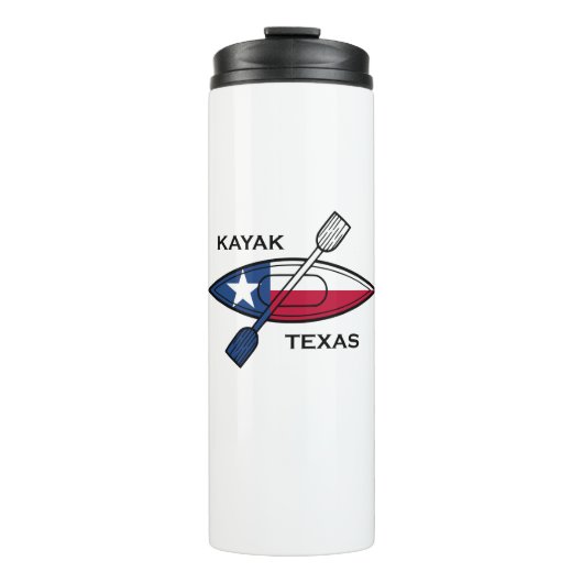 Kayak Texas Flag Thermosbecher (Vorderseite)