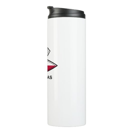 Kayak Texas Flag Thermosbecher (Nach rechts gedreht)