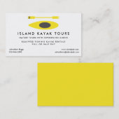 Kayak Tour Guide Business Card Visitenkarte (Vorne/Hinten)