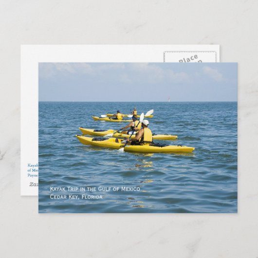 Kayak Trip Postcard Postkarte (Vorne/Hinten)