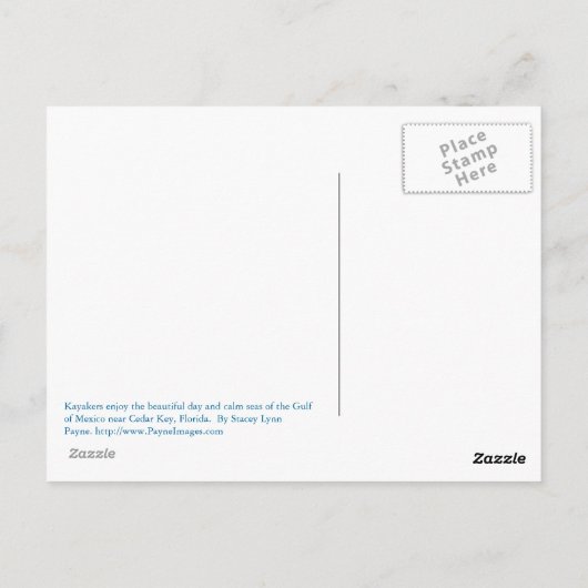 Kayak Trip Postcard Postkarte (Rückseite)