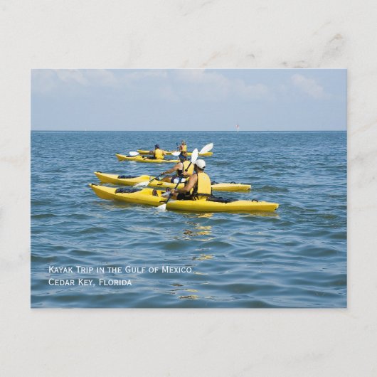 Kayak Trip Postcard Postkarte (Vorderseite)