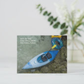 Kayak & Tubes Postkarte (Stehend Vorderseite)