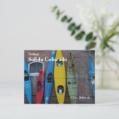 Kayak Wall Postkarte (Stehend Vorderseite)