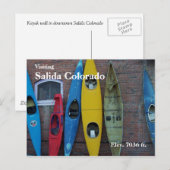 Kayak Wall Postkarte (Vorne/Hinten)