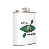 Kayak Washington Staatsflagge Flachmann (Rechts)