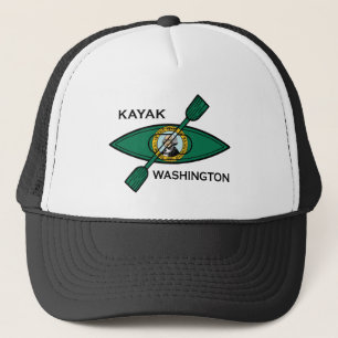 Kayak Washington Staatsflagge Truckerkappe