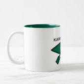 Kayak Washington Staatsflagge Zweifarbige Tasse (Links)