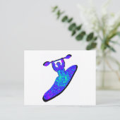 Kayak We CRAZY Postkarte (Stehend Vorderseite)