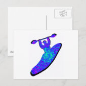 Kayak We CRAZY Postkarte (Vorne/Hinten)