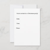 Kayak Weihnachtskarte "Lass es Schnee!"Einladung Einladung (Rückseite)