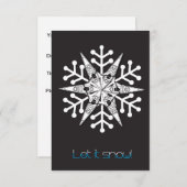 Kayak Weihnachtskarte "Lass es Schnee!"Einladung Einladung (Vorne/Hinten)