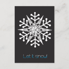 Kayak Weihnachtskarte "Lass es Schnee!"Einladung Einladung