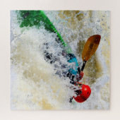 Kayak Whitewater Adrenalin Rush - 20x20 Puzzle (Horizontal)