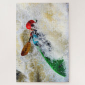 Kayak Whitewater Adrenalin Rush - 20x30 Puzzle (Vertikal)