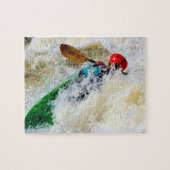 Kayak Whitewater Adrenalin Rush - 8x10 Puzzle (Horizontal)