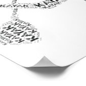 Kayak Wortsbild Poster (Ecke)