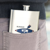 Kayak Wyoming Flag Flachmann (Beispiel)