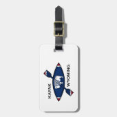 Kayak Wyoming Flag Gepäckanhänger (Vorderseite vertikal)