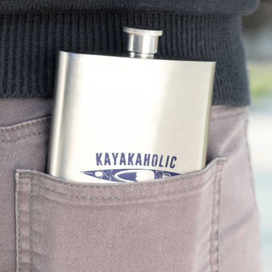 Kayakaholic Flachmann (Beispiel)