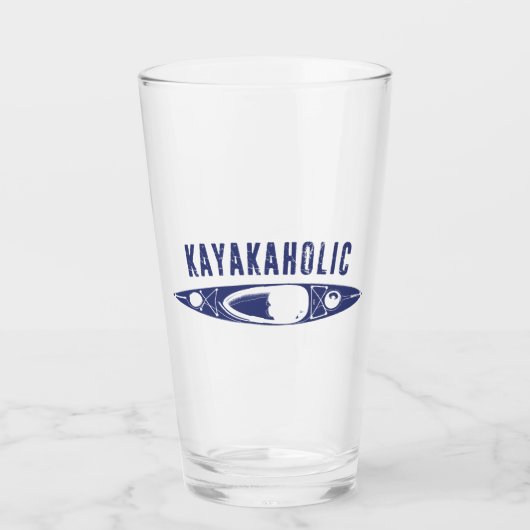 Kayakaholic Glas (Vorderseite)
