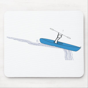 Kayaker auf dem Wasser Mousepad