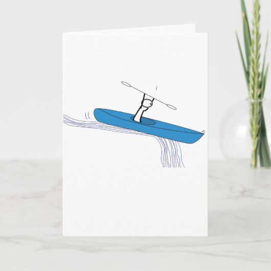 Kayaker Birthday Karte (Vorderseite)