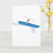 Kayaker Birthday Karte (Gelbe Blume)
