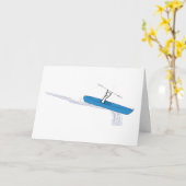 Kayaker Birthday Karte (Gelbe Blume)