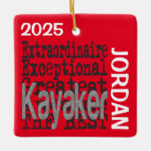 Kayaker Extraordinaire CUSTOM Keramikornament (Vorderseite)