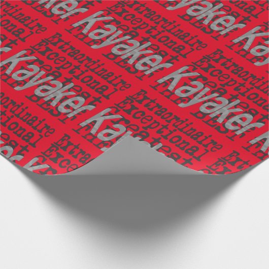Kayaker Extraordinaire Geschenkpapier (Ecke)