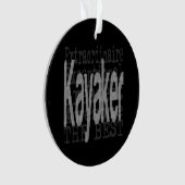 Kayaker Extraordinaire Ornament (Vorderseite)