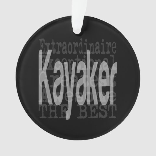 Kayaker Extraordinaire Ornament (Vorderseite)