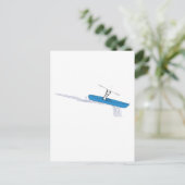 Kayaker im Wasser Postkarte (Stehend Vorderseite)