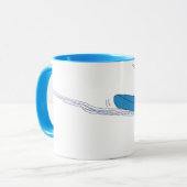 Kayaker im Wasser Tasse (Vorderseite Links)