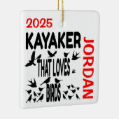 Kayaker Lieben Birds CUSTOM Keramikornament (Rechts)