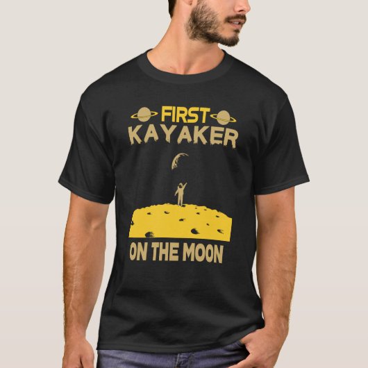Kayaker On The Moon T-Shirt (Vorderseite)